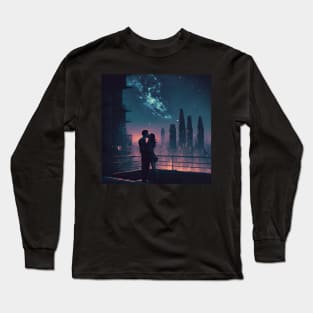 Kiss on a Roof #3 Long Sleeve T-Shirt